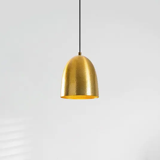 Lampada a sospensione Tattoo 2376, color oro, metallo, Ø 20 cm Professionale