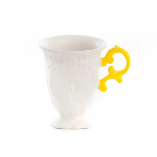 Tazza SELETTI I-Wares, bianco / giallo, 300 ml, porcellana Non Perdere