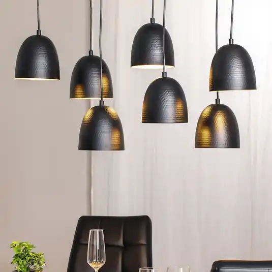 Prezzo Conveniente Lampada a sospensione Tattoo 6181, nero, metallo, 7 luci