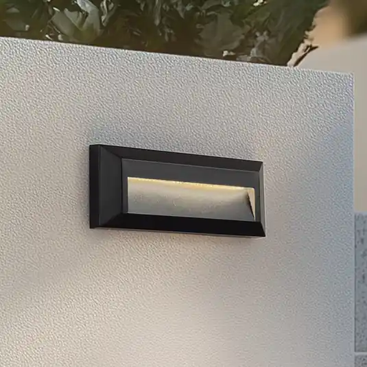 Lindby applique da esterni LED Peker, nera, set da 2, PC Prezzo Conveniente