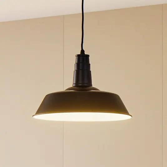 A Buon Prezzo Lindby lampada a sospensione Laylan, nero/bianco, Ø 36 cm, metallo