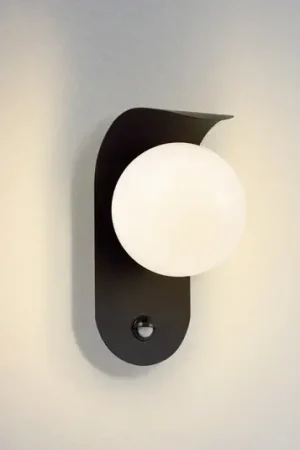 Acquista Ora Lindby Applique da esterni LED, sensore, nero/bianco, alluminio