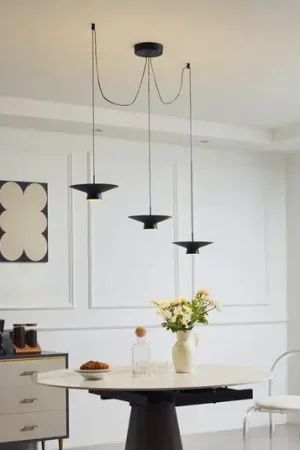 Vendita Finale Lindby Lampada LED a sospensione Norvind, a 6 luci, nero, metallo