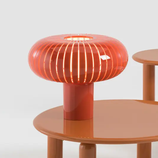 Occasione Lampada da tavolo Kartell Teresa Special Edition, arancione, Ø 50 cm