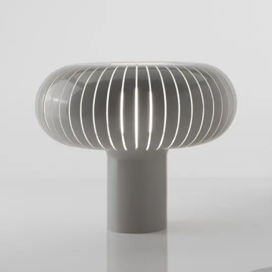 Must-Have Lampada da tavolo Kartell Teresa, grigio tortora, Ø 50 cm, PMMA