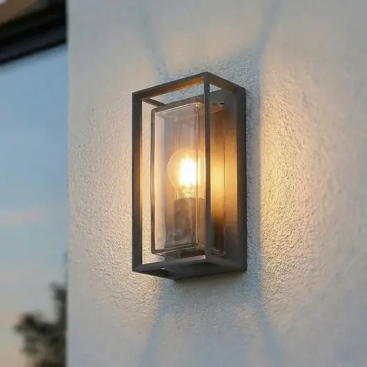 Promo Stagionale Arcchio Applique da esterno Ismera, 25 cm, antracite, sensore