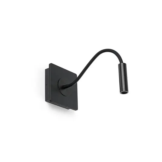 Bestseller Applique a LED Mood, nero, legno, metallo, proiezione 33 cm