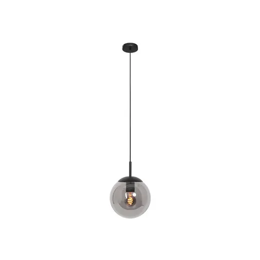 Lampada a sospensione Bollique, nero, Ø 25 cm, vetro, a 1 luce, globo Non Perdere