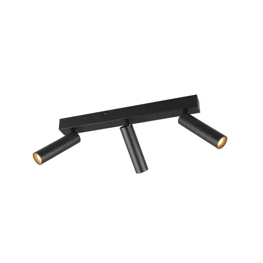 Faretto da soffitto Ambala LED, a 3 luci, nero, metallo, CCT, dimmerabile Compra Oggi Stesso
