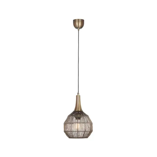 Ultimissimo Modello Lampada a sospensione Soraya, Ø 26 cm, metallo, ottone antico, forma