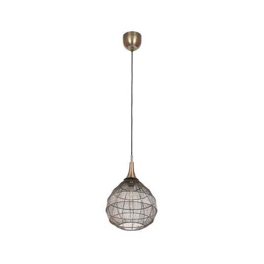 Nuova Collezione Lampada a sospensione Soraya, Ø 42 cm, metallo, ottone antico, forma