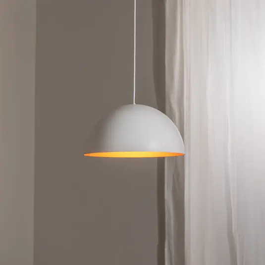 Esclusivo Lampada a sospensione a LED Studio Line 50996, bianco/rame, Ø 35 cm