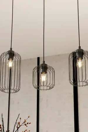Lampada a sospensione Vander, a 3 luci, 60 cm, nero, metallo, E27 Prezzo Scontato