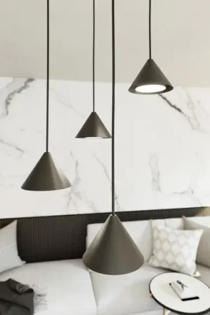 Lampada a sospensione Elit, a 4 luci, Ø 30 cm, nero, metallo, GX53 Offerta Lampo