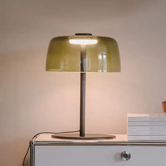Economico LEDS-C4 Lampada da tavolo LED Levels, Ø 32 cm, verde, vetro, CCT