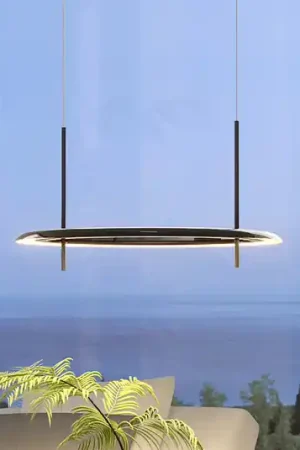 Lampada LED a sospensione Molto Luce Vuto PD, nero lucido, Ø 60 cm Saldi