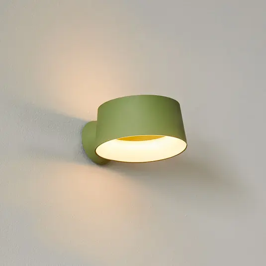 Novità LOOM DESIGN Applique a LED Cookie, verde, alluminio, Ø 15 cm