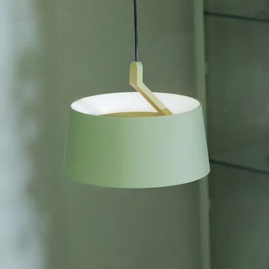 LOOM DESIGN Lampada LED a sospensione Cookie, verde, alluminio Ø 15 cm Prezzo Scontato