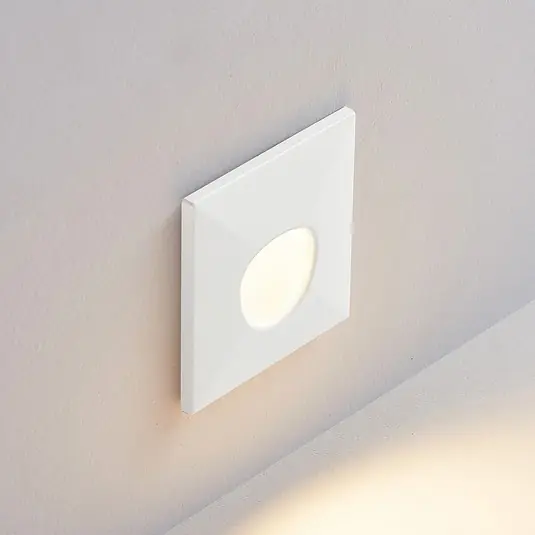 Soddisfatti O Rimborsati Molto Luce Lampada a incasso Wall 68 R Sina IP44 SQ, bianco, CCT