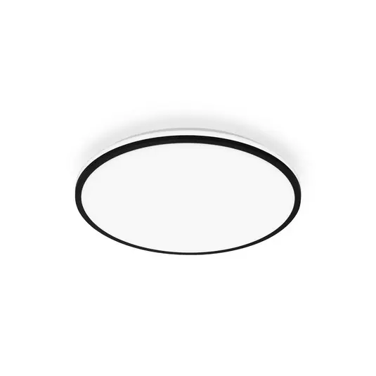 Pulap A Plafoniera LED, nero, Ø 33 cm, plastica Professionale
