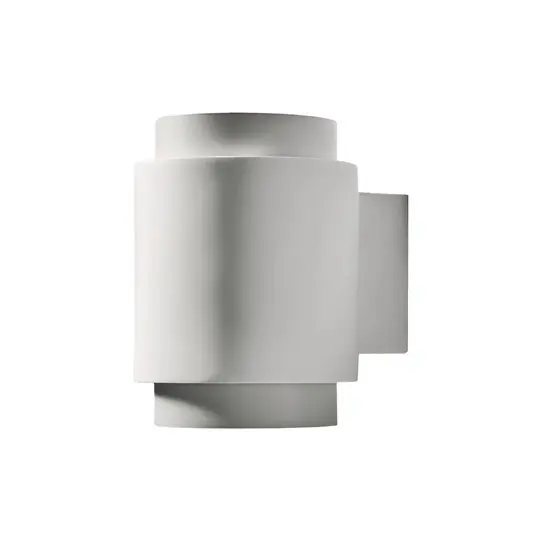 Applique Syme, bianco, rotondo, Ø 11 cm, gesso, GX53 Sconto