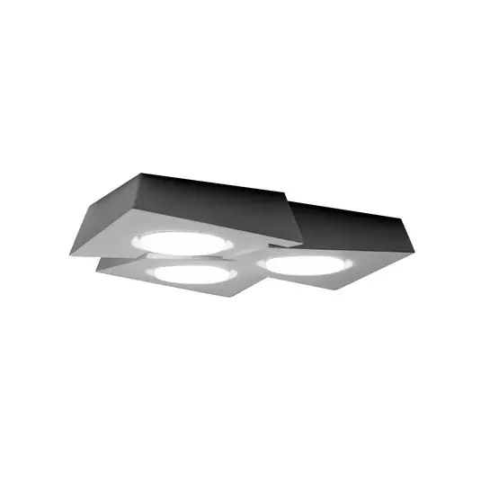 Promozione Esclusiva Plafoniera Anchise a 3 luci, lunghezza 32 cm, bianco, gesso, GX53