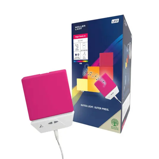 Applique a LED Pannello magico RGBW, quadrato, set da 6 Prezzo Scontato