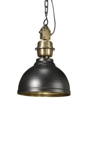 Affare PR Home lampada a sospensione Manchester, nero, Ø 35 cm, metallo