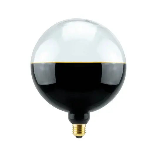 Quantità Limitata Segula LED-Globe Illusion E27 G190 chiaro/nero 6W 1900K dimmerabile