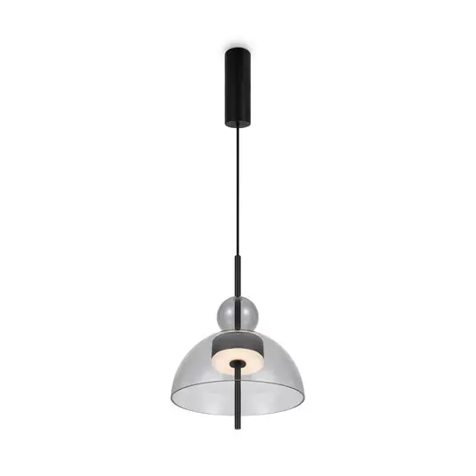 Maytoni Bangkok, a forma di palla, grigio chiaro, Ø 25 cm, vetro Scelto Dai Clienti