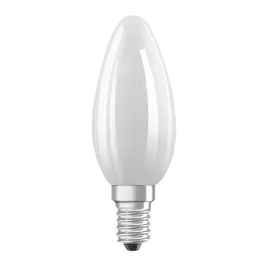 Subito Disponibile OSRAM Lampadina LED a candela opaca E14 1,2W 2700K 255lm