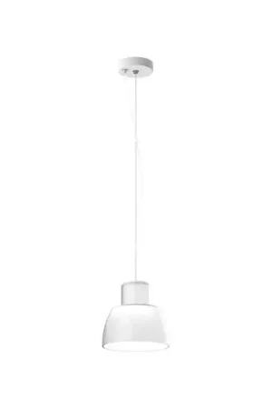 Lampada a sospensione Nemo Lorosae, bianca, Ø 20 cm, vetro, E27 Professionale