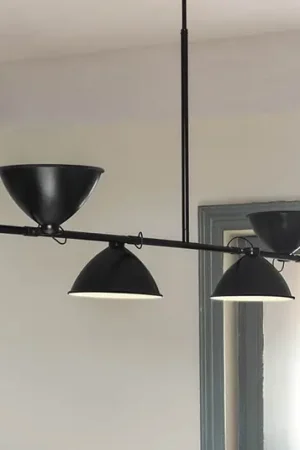 Direttamente Dal Produttore Lampada a sospensione Nemo LBB01, nera, a 4 luci, alluminio