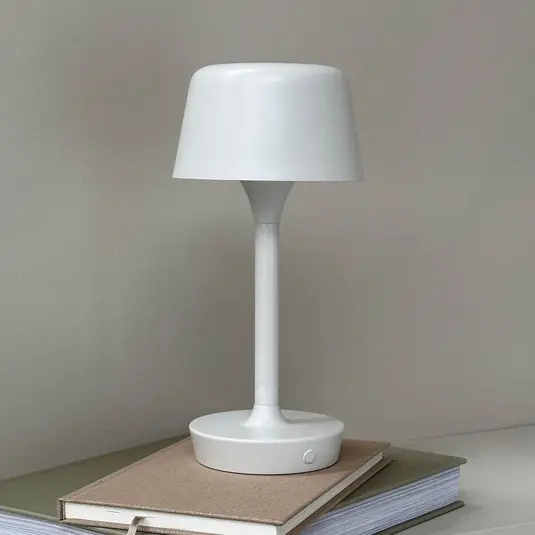 Nuovo Arrivo Lampada LED da tavolo Flow, crema, altezza 25 cm