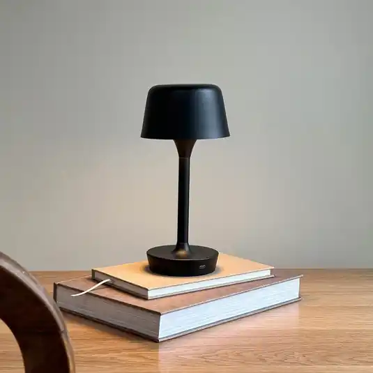 Lampada LED da tavolo Flow, nero, altezza 25 cm Offerta Lampo