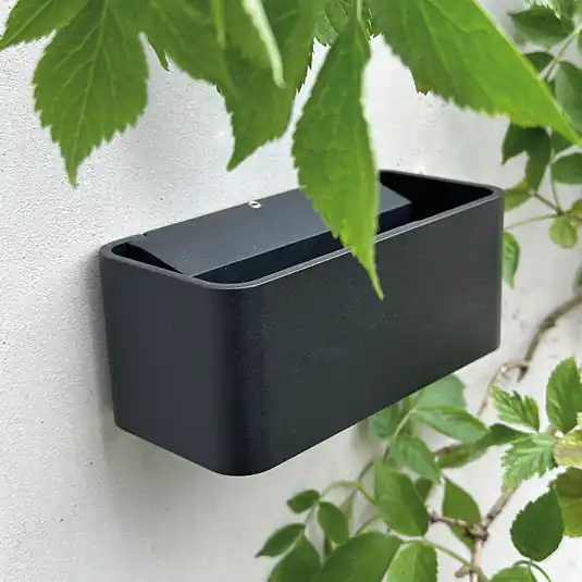Dyberg Larsen Applique da esterno Saturn, nero, 14,7 cm Offerta Lampo