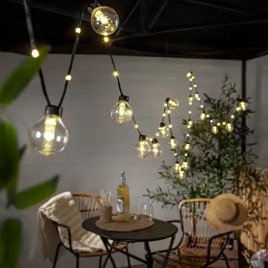 Compra Oggi Stesso Ghirlanda luminosa LED Bolla, trasparente, plastica Lunghezza 5,3 m a 5 luci.