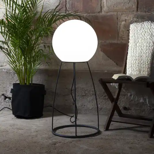 Prezzo Conveniente Lampada da patio Mallorca 95 cm bianco/nero plastica/metallo