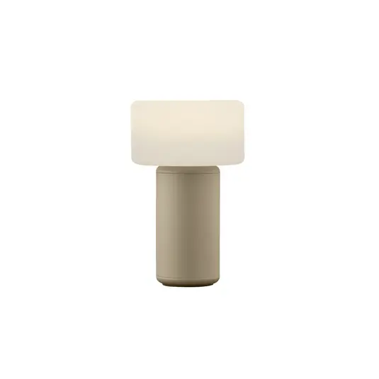 Popolare Lampada da tavolo LED Tiny-B, color sabbia, altezza 13 cm, IP54