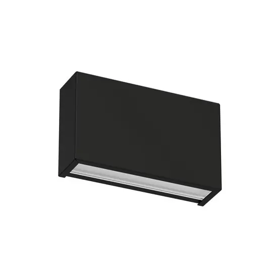 Consegna Rapida Applique a LED Box W2 bi-emissione, L 13,9 cm, nero, 2700 K