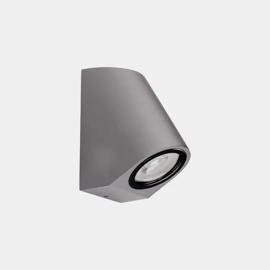 LEDS-C4 Applique da esterno Eko Inclined, grigio, larghezza 7 cm, alluminio Soddisfatti O Rimborsati