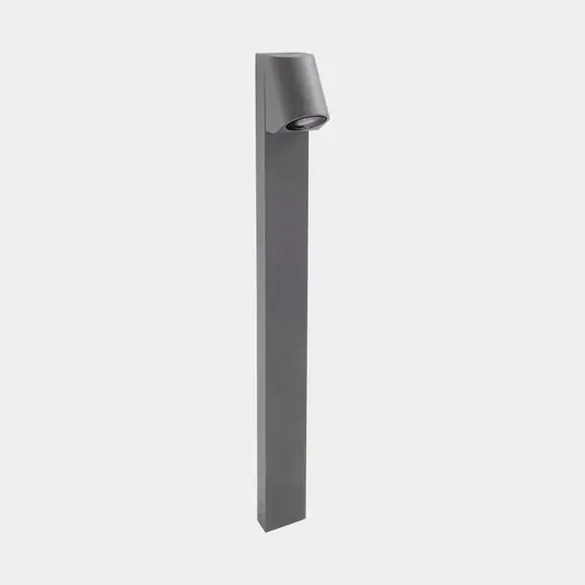 Offerta Speciale LEDS-C4 Lampione Eko Inclined, grigio, altezza 80 cm, alluminio