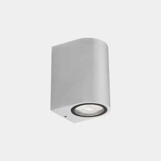 Esclusivo LEDS-C4 Applique da esterno Eko Single, bianco, larghezza 7 cm, alluminio