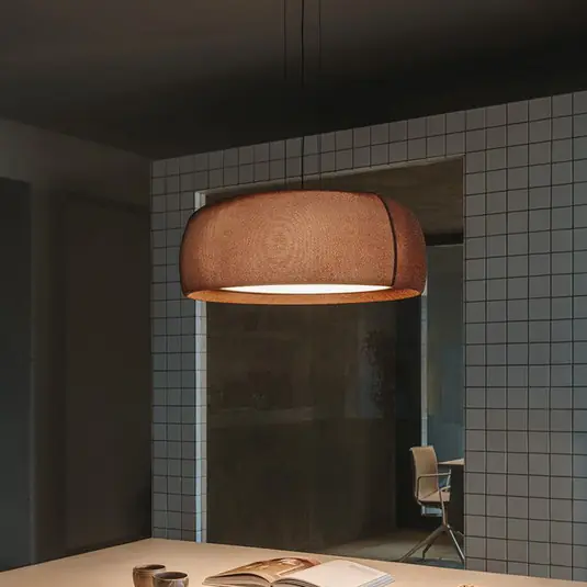 LEDS-C4 Lampada LED a sospensione Gong, marrone, 4.000 K, Ø 61,2 cm Super Prezzo