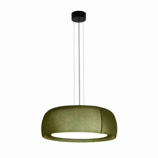 LEDS-C4 Lampada LED a sospensione Gong, verde, 2.700 K, Ø 61,2 cm, tessuto Prezzo Basso