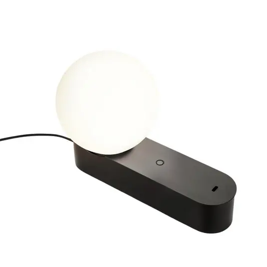Ultima Occasione LEDS-C4 Lampada LED da tavolo Perlina, nera, lunghezza 22,8 cm