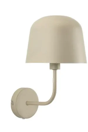 Forlight applique Fres, beige, acciaio, larghezza 18,5 cm Promo Stagionale