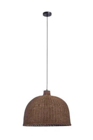 A Buon Prezzo Forlight Cortic lampada a sospensione, Ø 60 cm, marrone scuro, rattan