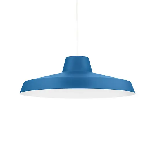 Lampada LED a sospensione Miguel, blu, alluminio, 2.700 K Direttamente Dal Produttore