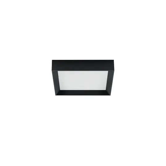 Sconto Plafoniera LED Tara Q, 30 x 30 cm, nero, 3.000 K, alluminio